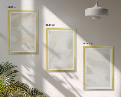 Set de 3 cuadros para salón Pinturas brillantes, estilo boho abstracto