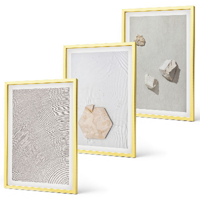 Juego de 3 cuadros Texturas de arena boho ligeras