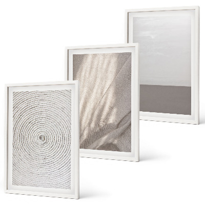 Juego de 3 cuadros Texturas bohemias naturales