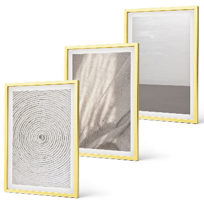 Juego de 3 cuadros Texturas bohemias naturales