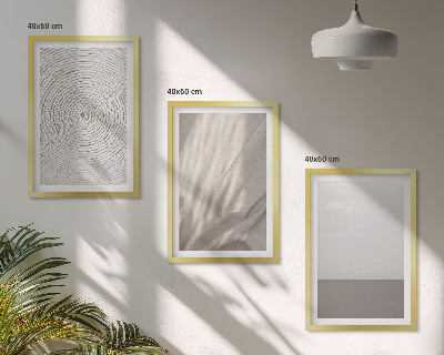 Juego de 3 cuadros Texturas bohemias naturales