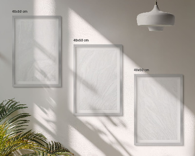 Set de 3 cuadros para salón Elegante estructura de mármol