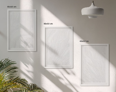 Set de 3 cuadros para salón Elegante estructura de mármol