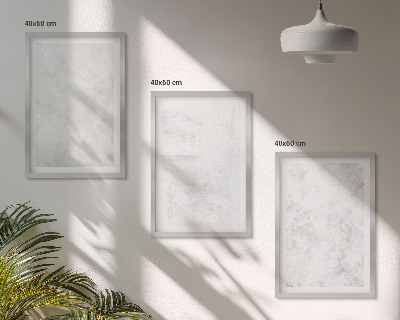 Set de 3 cuadros para salón Fondo minimalista con puntos blancos