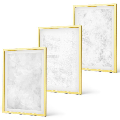 Set de 3 cuadros para salón Fondo minimalista con puntos blancos