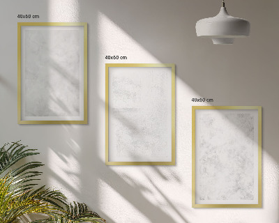 Set de 3 cuadros para salón Fondo minimalista con puntos blancos