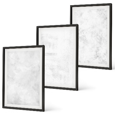 Set de 3 cuadros para salón Fondo minimalista con puntos blancos