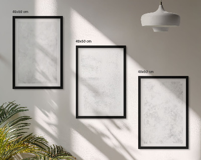 Set de 3 cuadros para salón Fondo minimalista con puntos blancos