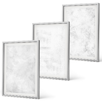 Set de 3 cuadros para salón Fondo minimalista con puntos blancos