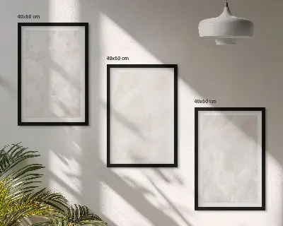 Juego de 3 cuadros con diseño de estructuras de mármol en tonos pastel
