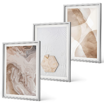 Set de 3 cuadros para salón Abstracción de la naturaleza por parte del diseñador