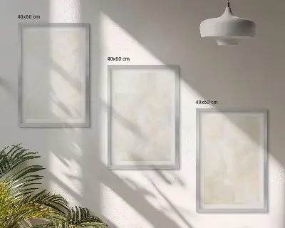 Set de 3 cuadros para salón con diseño de pintura de textura brillante