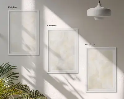 Set de 3 cuadros para salón con diseño de pintura de textura brillante