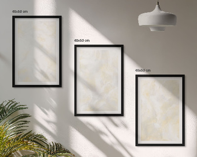 Set de 3 cuadros para salón Diseño de pintura con textura brillante
