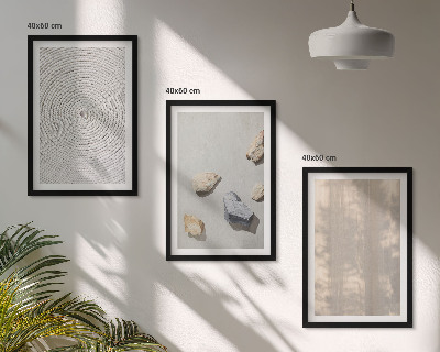 Set de 3 cuadros para salón Estructuras con texturas naturales de estilo bohemio