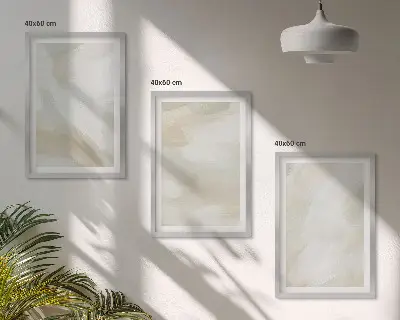 Juego de 3 cuadros con diseño de textura de pintura minimalista