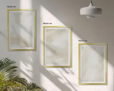 Juego de 3 cuadros con diseño de textura de pintura minimalista