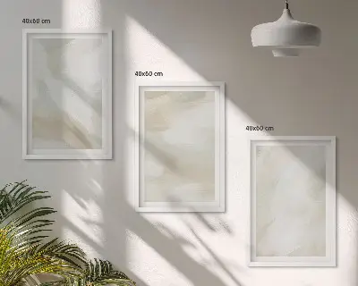 Juego de 3 cuadros con diseño de textura de pintura minimalista