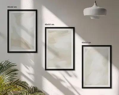 Juego de 3 cuadros con diseño de textura de pintura minimalista