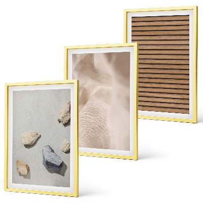 Juego de 3 cuadros Texturas de tela de madera y piedras