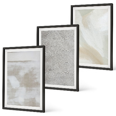 Juego de 3 cuadros Diseño moderno abstracto