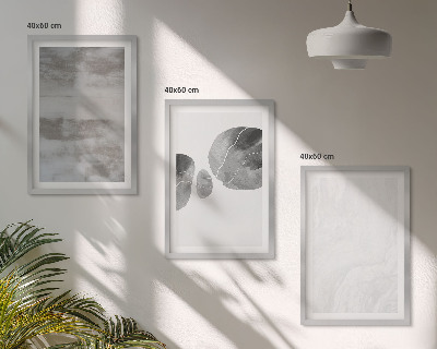 Set de 3 cuadros para salón Estructuras modernas abstractas