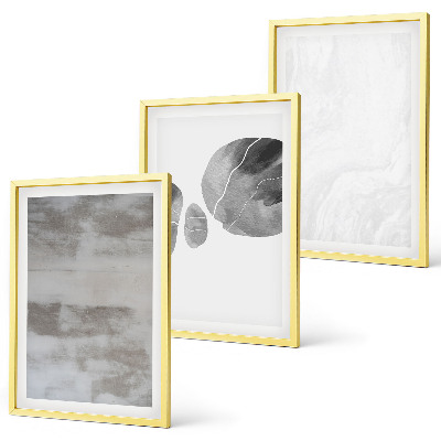 Set de 3 cuadros para salón Estructuras modernas abstractas