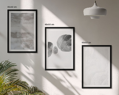 Set de 3 cuadros para salón Estructuras modernas abstractas