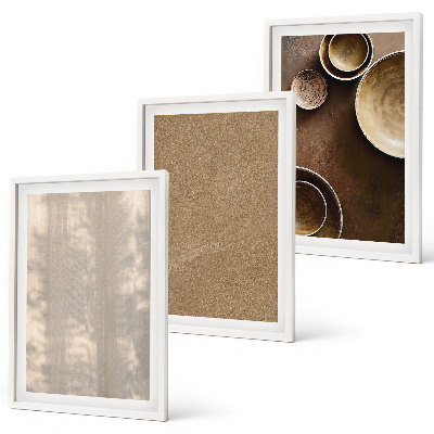 Set de 3 cuadros para salón Estructuras de textura minimalistas