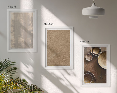 Set de 3 cuadros para salón Estructuras de textura minimalistas