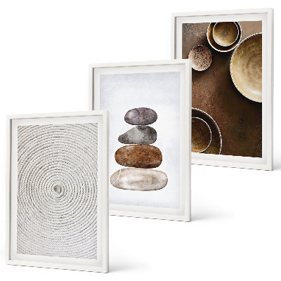 Juego de 3 cuadros Texturas en el arte moderno