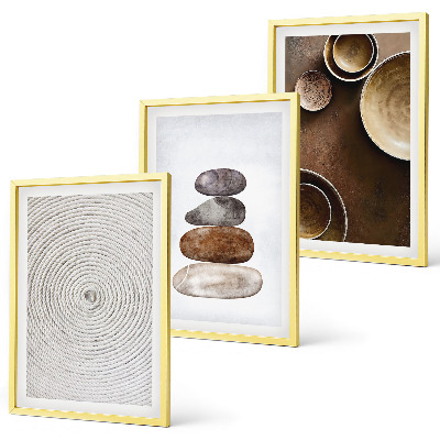 Juego de 3 cuadros Texturas en el arte moderno