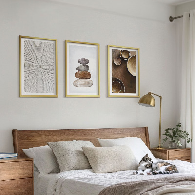 Juego de 3 cuadros Texturas en el arte moderno