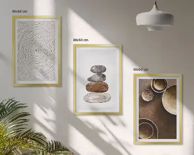 Juego de 3 cuadros diseño de texturas en el arte moderno