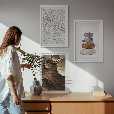 Juego de 3 cuadros Texturas en el arte moderno
