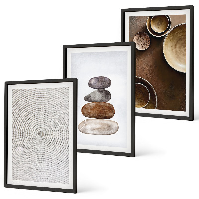 Juego de 3 cuadros Texturas en el arte moderno