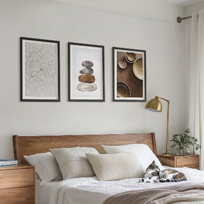 Juego de 3 cuadros Texturas en el arte moderno