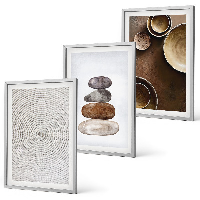 Juego de 3 cuadros Texturas en el arte moderno