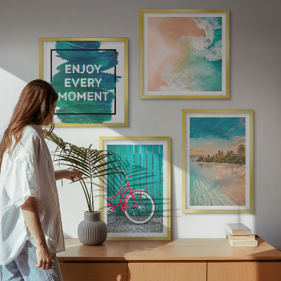 Galería de pared Inspiración para bicicletas de barco de mar
