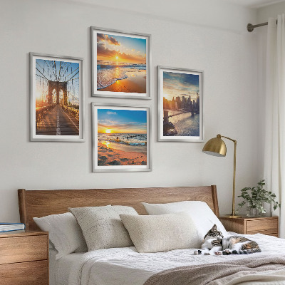 Galería de pared Puentes atardeceres ciudad