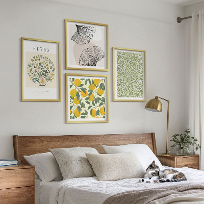 Galería de pared Hierbas y hojas de limón