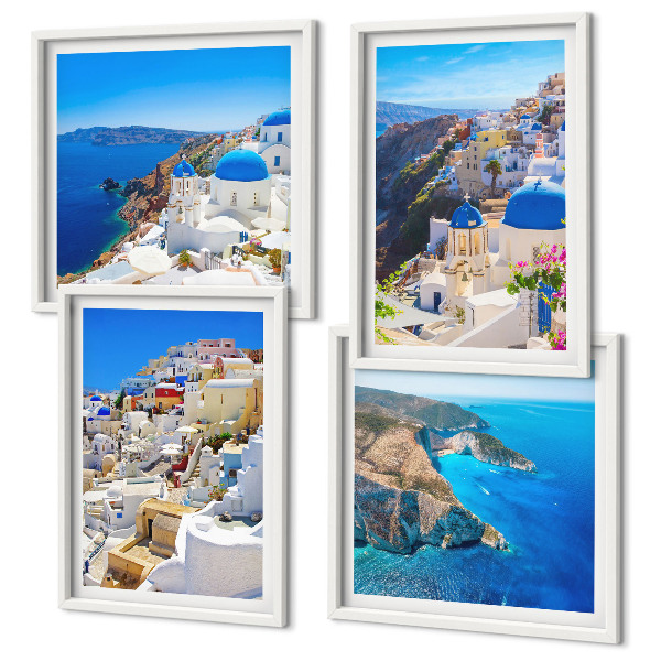 Galería de pared Paisaje arquitectónico de Oia, Santorini, Grecia