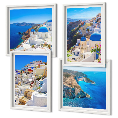Galería de pared Paisaje arquitectónico de Oia, Santorini, Grecia