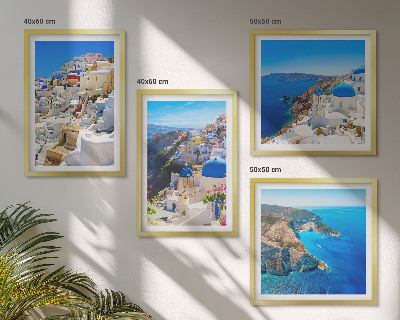 Galería de pared Paisaje arquitectónico de Oia, Santorini, Grecia