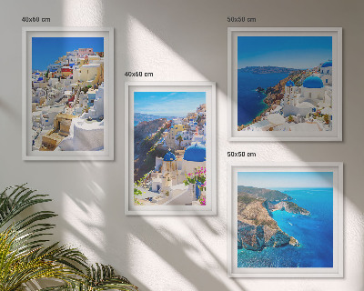 Galería de pared Paisaje arquitectónico de Oia, Santorini, Grecia