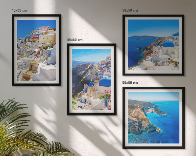 Galería de pared Paisaje arquitectónico de Oia, Santorini, Grecia