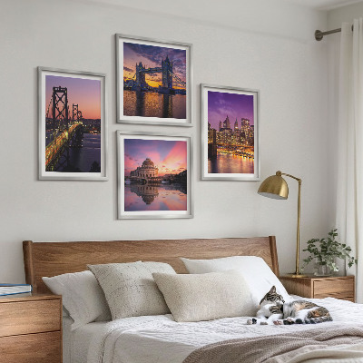 Galería de pared Puentes, sol, vistas de la ciudad