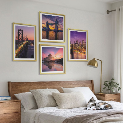 Galería de pared Puentes, sol, vistas de la ciudad