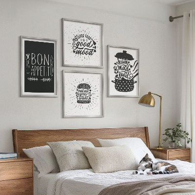 Galería de pared Eslóganes gráficos sobre comida y gastronomía