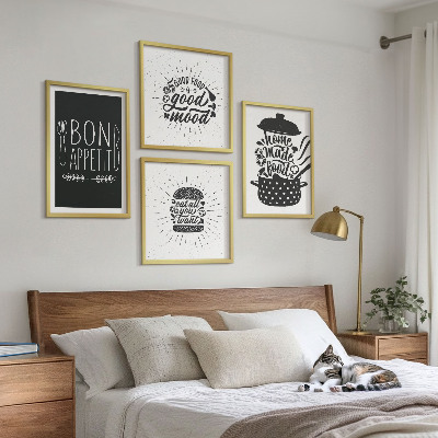 Galería de pared Eslóganes gráficos sobre comida y gastronomía